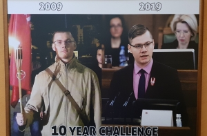 Нацблок отправил Иесалниекса участвовать во флешмобе #10YearChallenge
