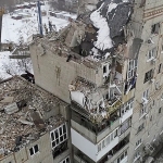 Взрыв газа под Ростовом: пострадавший дом сняли с дрона