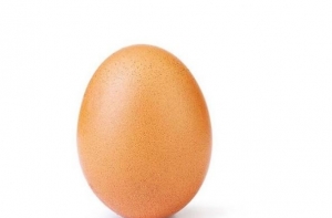 На странице яйца-рекордсмена в Instagram появилась еще одно фото