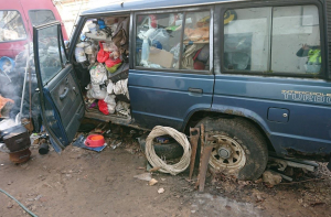 В Ильгуциемсе задержан разыскиваемый полицией собиратель мусора