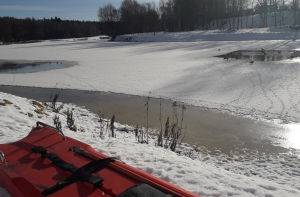 На озере Юглас утонул рыбак