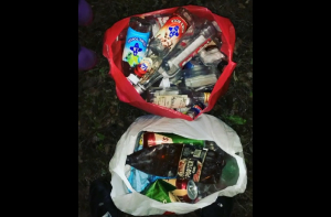 «Люди не любят природу»: Бусулис показал свой «улов» мусора в Саркандауве