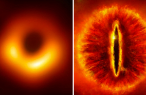 Первое фото черной дыры с «Оком Саурона» и пончиком
