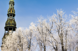 В Латвии на Пасху снег выпадает чаще, чем на Рождество