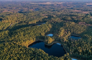Удивительно! Озеро в Смилтенском крае напоминает контур Латвии