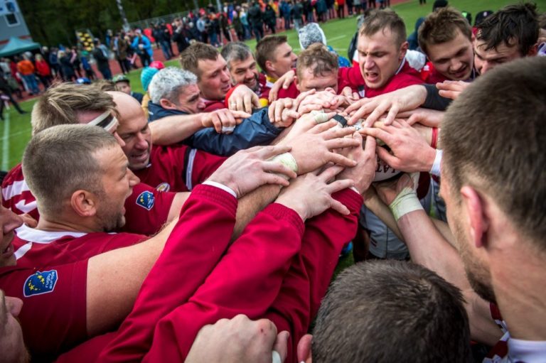 Сборная Латвии по регби поднялась выше на ранг