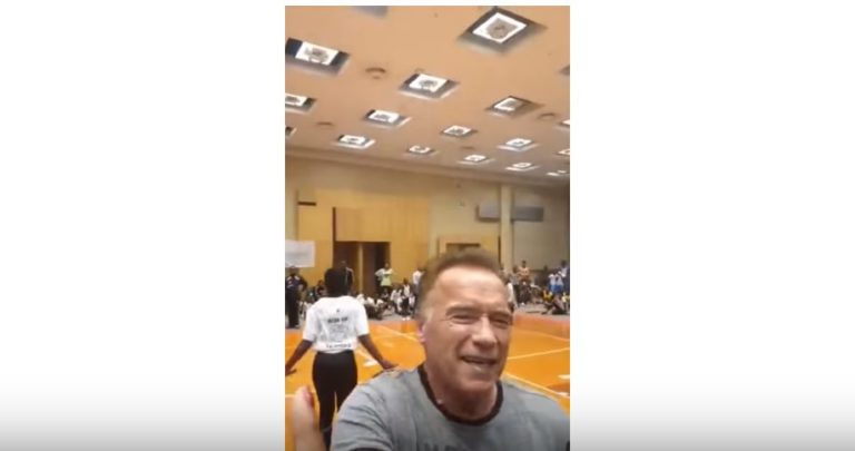 Видео: на Шварценеггера напали в Африке