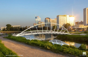 Ожидание и реальность. Ремонт моста в Минске (5 фото)