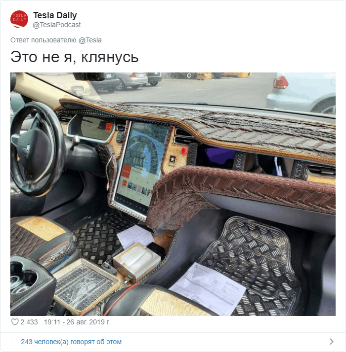 Водители Tesla показали, во что превратили салоны своих машин