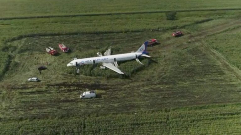 Раскрыты детали посадки российского лайнера в кукурузном поле