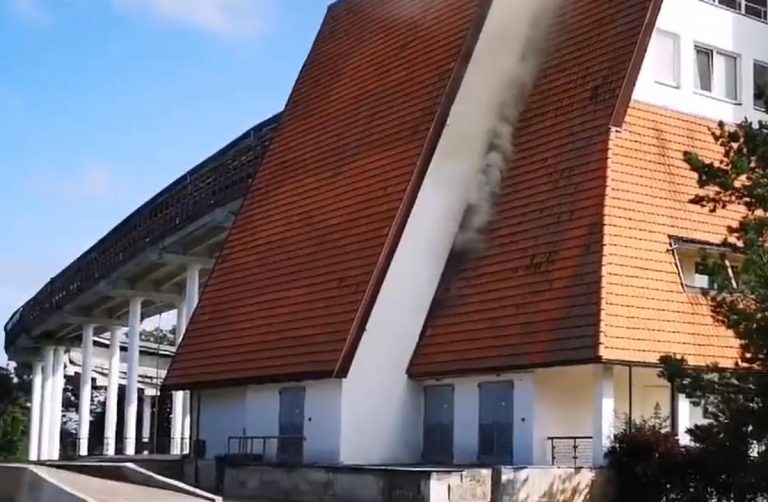 На бобслейной трассе в Сигулде произошел пожар