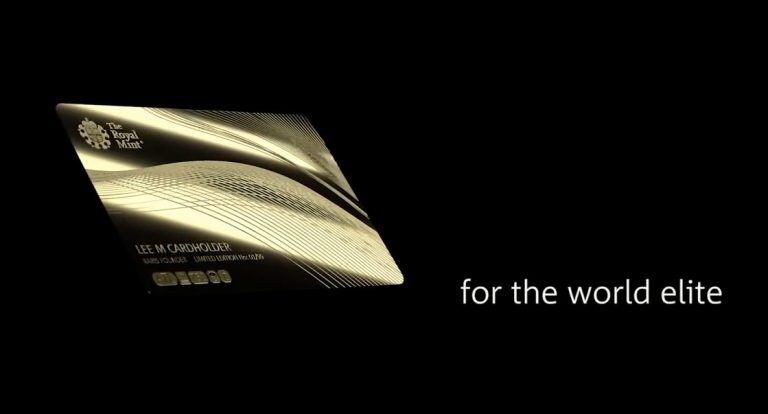 Для ценителей роскоши. В Британии выпустили Mastercard из чистого золота