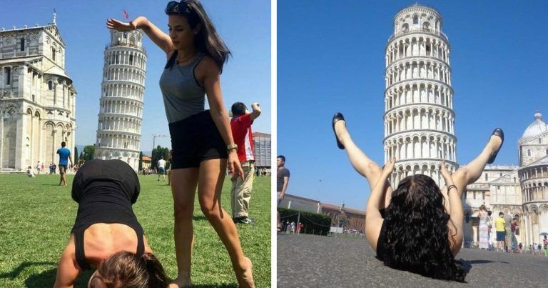 20 фото о том, что большинство людей не умеет фотографироваться с Пизанской башней