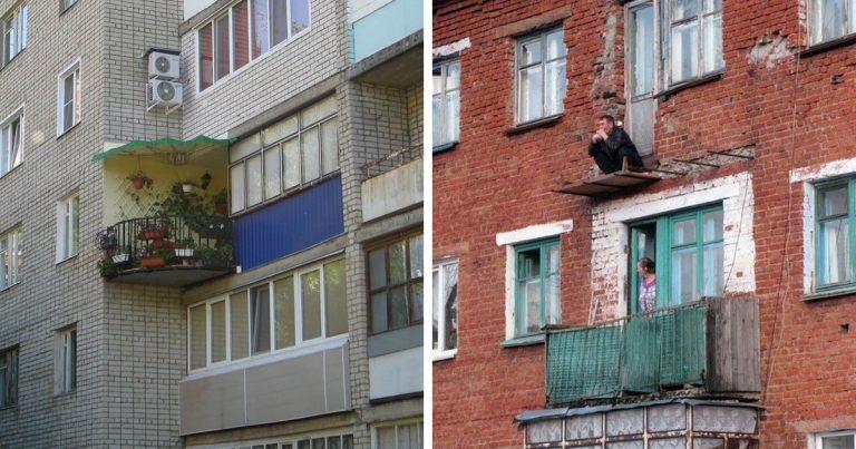 18 самых суровых российских балконов, дизайн которых видно с улицы