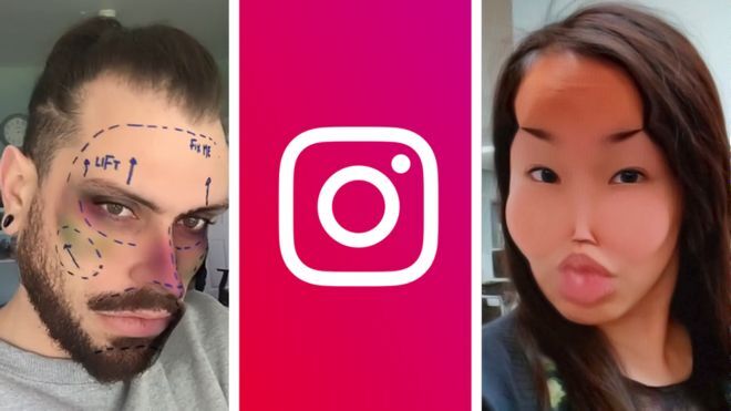 Instagram запретит фильтры, имитирующие пластическую хирургию