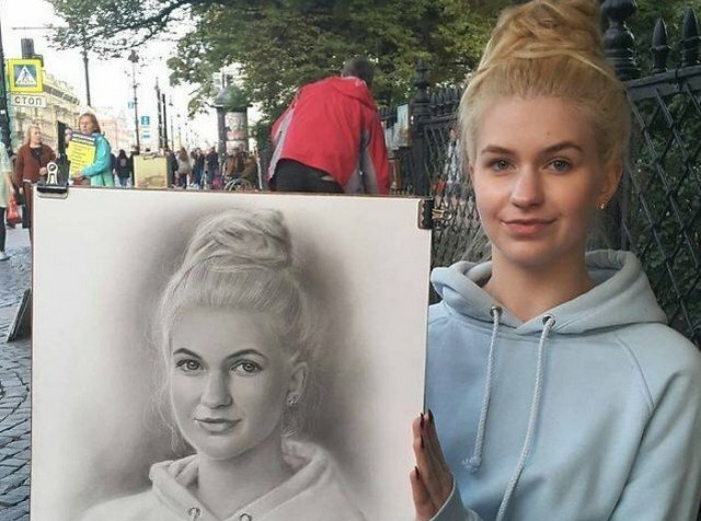 Художник из Петербугра круто рисует людей