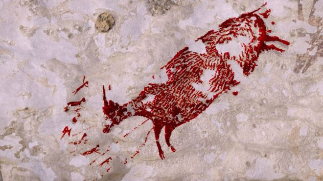 В пещере в Индонезии нашли самый древний рисунок