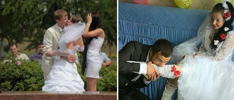 Свадебные фотографии, которые точно не покажут будущим детям и внукам