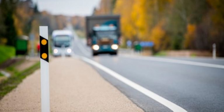 Злоумышленники украли светоотражающие столбики на дорогах
