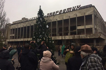 В Чернобыле впервые с 1986-го года установили новогоднюю елку