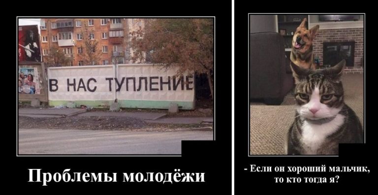 Демотиваторы в четверг и проблемы молодежи