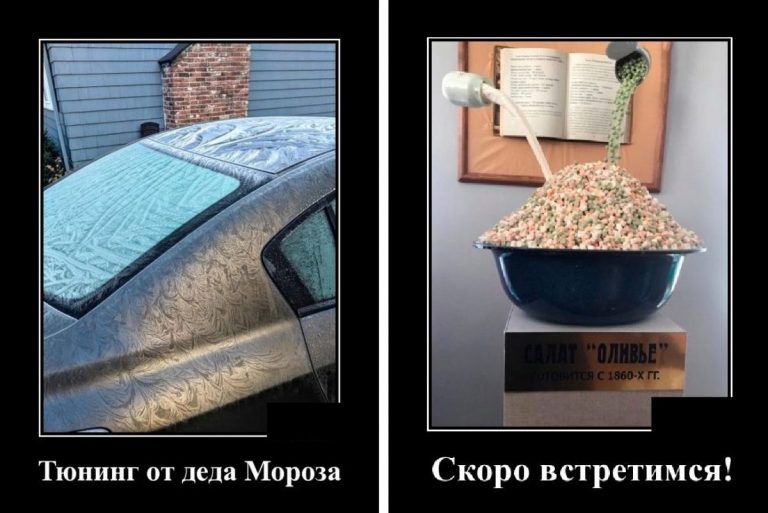 Демотиваторы на утро и салат оливье