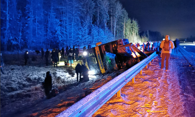 ДТП автобуса Санкт-Петербург - Рига: причины аварии с участием Ecolines пока не выяснены