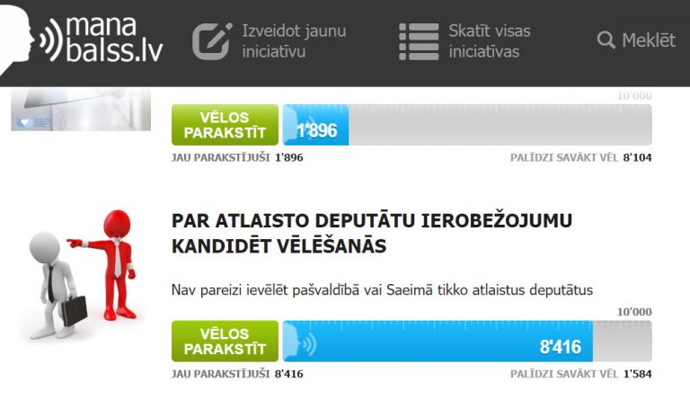 ManaBalss.lv: зачем партиям придумывать свои программы, если можно скопировать наши петиции?