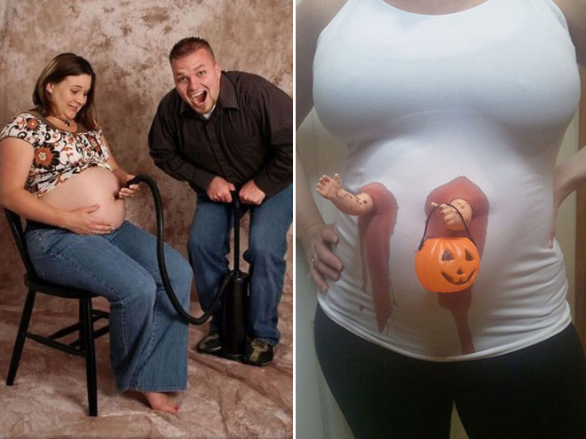 Самые странные фотографии с беременными женщинами