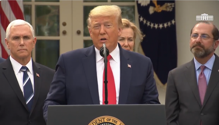 Трамп ввел режим ЧС в США (ВИДЕОТРАНСЛЯЦИЯ)