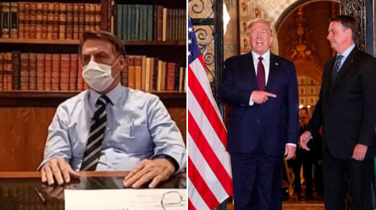 Президент Бразилии заразился коронавирусом. Недавно он общался с Трампом (ВИДЕО)