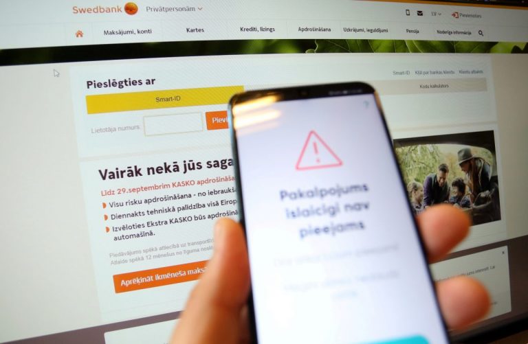 Проблемы со Smart-ID: клиенты Swedbank временно лишились удаленного доступа к счетам