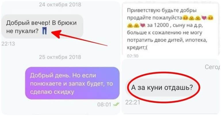 «В штаны не пукали?» и другие мозговыносящие чаты с покупателями