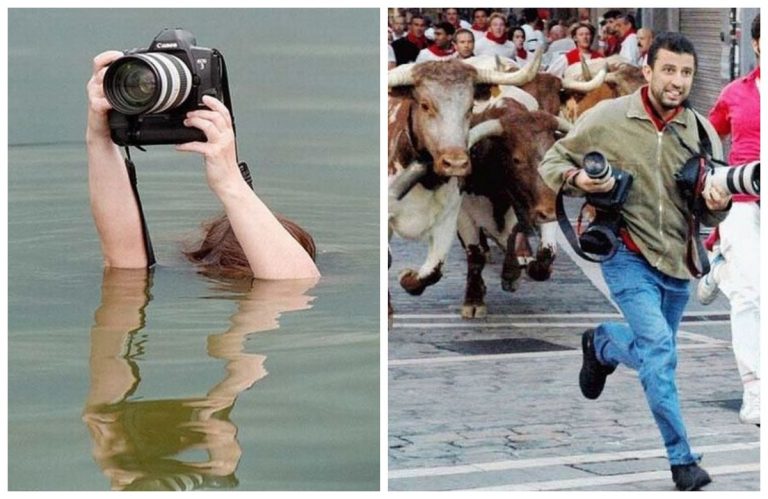 Ох уж эта профессия фотографа: опасная, рискованная и… смешная!