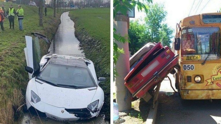 Автомобильные аварии, которые очень сложно обьяснить