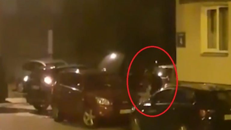 ВИДЕО: очевидцу удалось заснять момент «работы» автовора