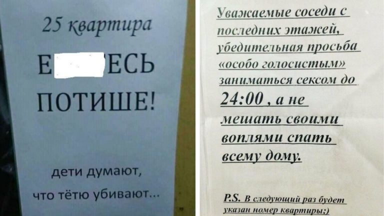 Записки от людей, которые очень завидуют соседям. Вернее их бурной жизни