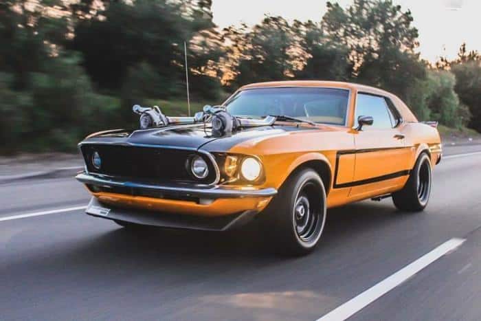 Максимально отсовремененный классический Ford Mustang Twin-Turbo 1969