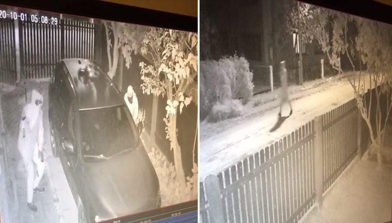 ВИДЕО: воры за две минуты увели машину. Позднее авто нашли на шроте в Бабите