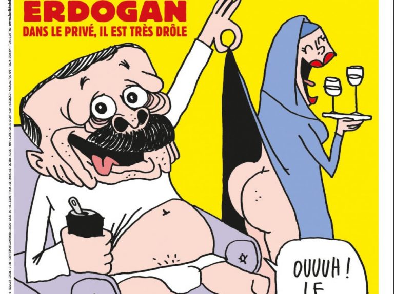 Charlie Hebdo выпустил карикатуру на Эрдогана. В Турции ее назвали «ксенофобской»