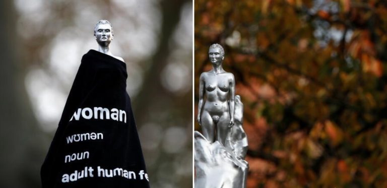 ФОТО: памятник феминистке в Лондоне «одели» после волны критики