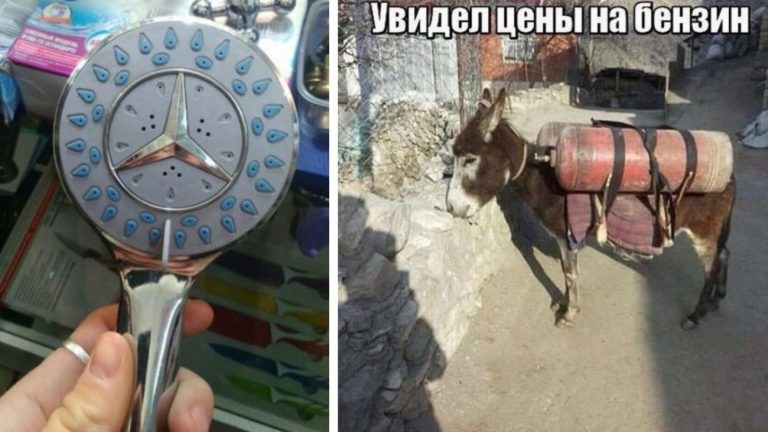 Автомобильные приколы и когда увидел цены на бензин