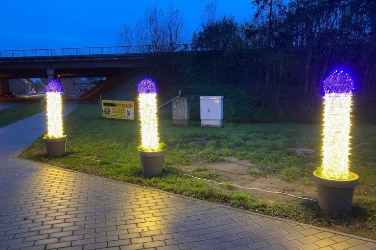 Бельгийский город Ауденбюрг украсили рождественскими свечами в форме пенисов