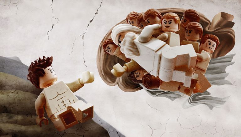 LEGO-Ренессанс: Художник воссоздает классические шедевры в конструкторе