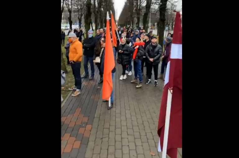 ВИДЕО: у здания правительства прошла акция «Илзе, пора домой»