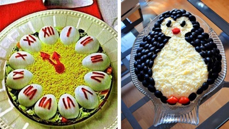 30 новогодних салатов, которые хоть сейчас в музей