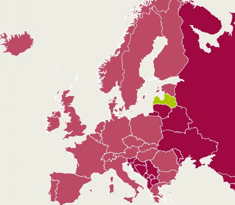 СПИСОК СТРАН: по возвращении в Латвию необходима самоизоляция