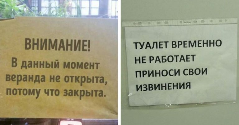 17 надписей и посланий от людей со слишком нестандартным мышлением