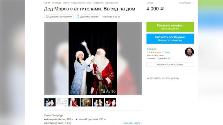 Новый год- новые услуги: в интернете появились предложения от Дед Мороза и Снегурочки с антителами: