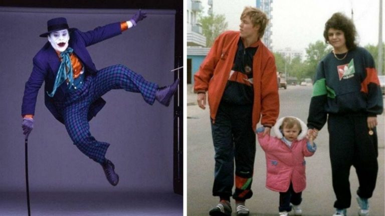Николсон в прыжке и типичная семья из 90 -ых в нашей подборке исторических фото